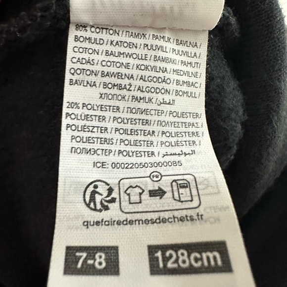 Fruit of the Loom Kids Hoodie Black Gamer Graphic Sweatshirt Size 7-8 - Picture 6 of 7